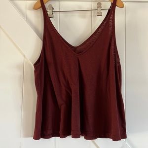 Free people maroon shirt size medium